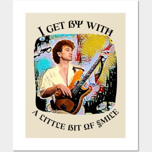 I get by with a little bit of SMILE (bass guitar player) Posters and Art